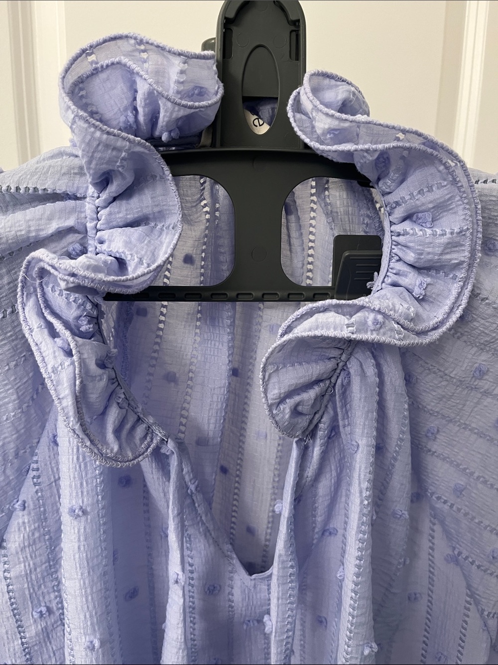Umgee Lavender Smocked Ruffle Tank - Picture 3 of 6
